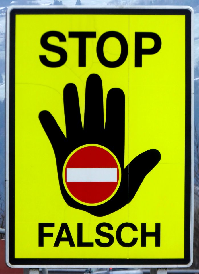 Autobahn AT, Stop Falsch, 1