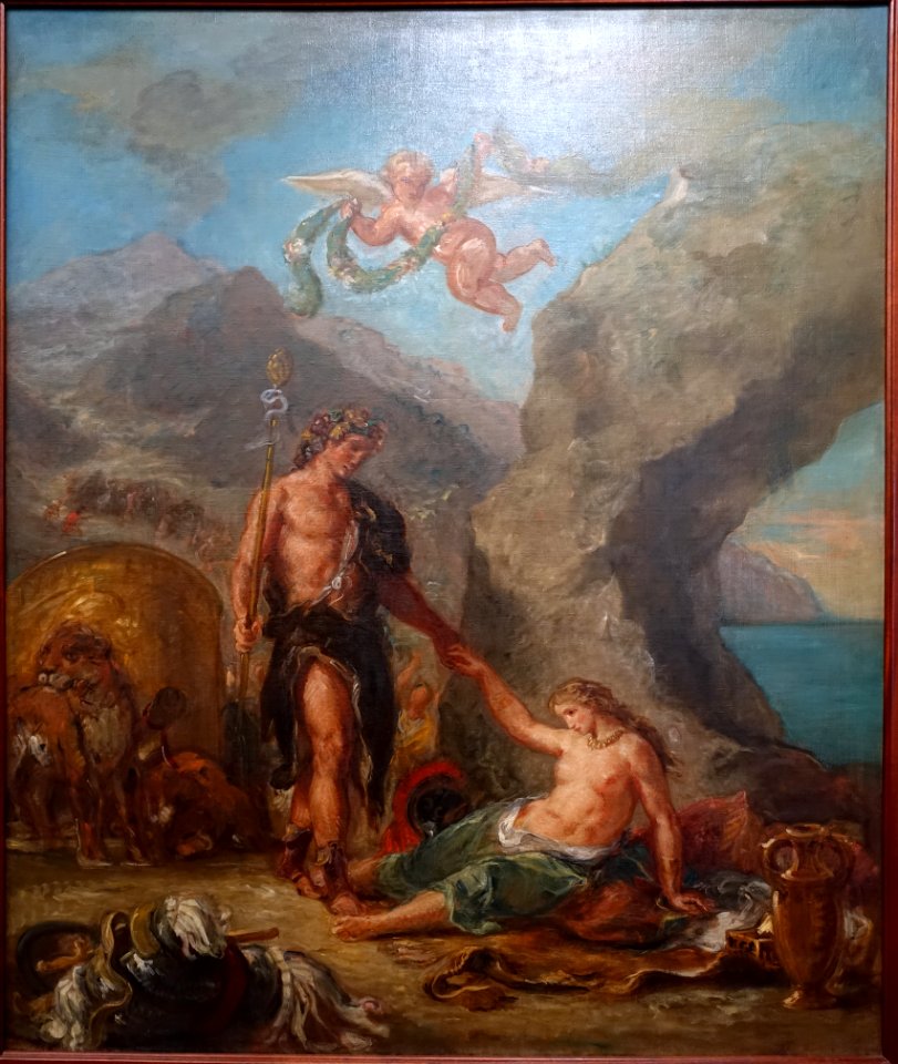Autumn, Bacchus and Ariadne, by Eugene Delacroix, 1856-1863, oil on canvas - Museu de Arte de São Paulo - DSC07145