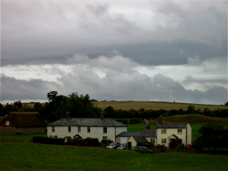Avebury, houses inside the henge