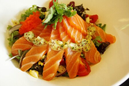 Dining food photography salmon times