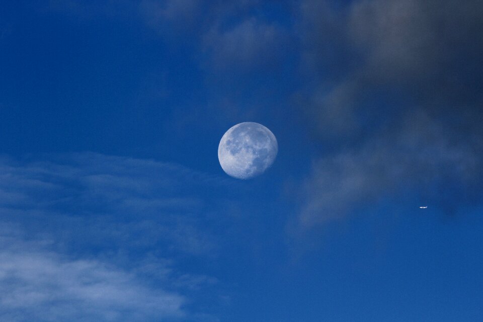 Full moon nature cloud