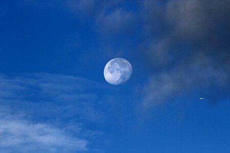 Full moon nature cloud photo