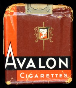 Avalon cigarettes pack, back