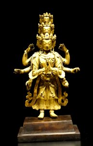 Avalokiteshvara Buddha (Kuanyin), Qing dynasty, 18th century, bronze - Museu do Oriente - Lisbon, Portugal - DSC06938