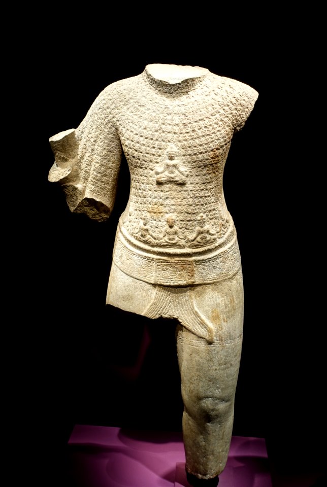 Avalokiteshvara, Cambodia, Angkor period, 1175-1225 AD, sandstone - Arthur M. Sackler Gallery - DSC05184