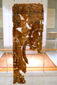 Avalokitesvara with accompanying figures, Bezeklik-Murtuk, 10th-11th century AD, painting on cotton - Ethnological Museum, Berlin - DSC01448
