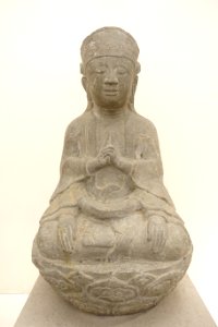 Avalokistesvara Bodhisattva (Guan Yin), Nhan Trai pagoda, Haiphong City, 16th century AD, stone - Vietnam National Museum of Fine Arts - Hanoi, Vietnam - DSC04862 photo