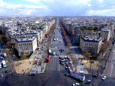 Avenue des Champs-Elysees, seen from Arc de Triomphe de l'Etoile photo