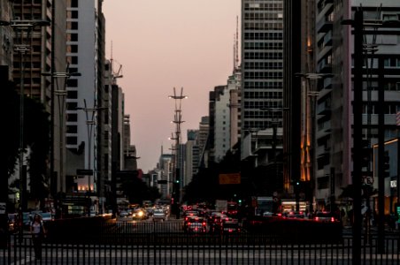 Avenida Paulista Sunset photo
