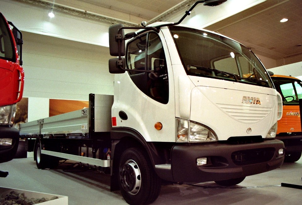Avia D truck platform. Built 2012. AALM. side view. Spielvogel