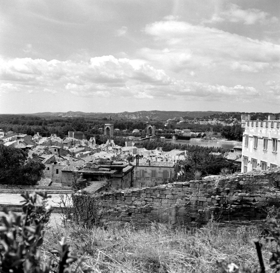 Avignon aan de oevers van de Rhône, Bestanddeelnr 254-0236