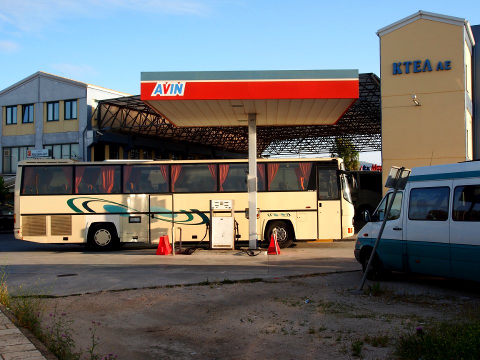 Avin petrol station in Lefkada