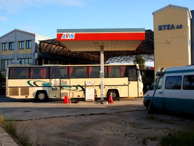 Avin petrol station in Lefkada photo