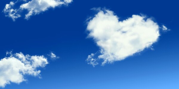 Sky romantic greeting card