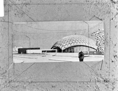 Aviodome op Schiphol centrum een perspectiefschets, Bestanddeelnr 921-8235