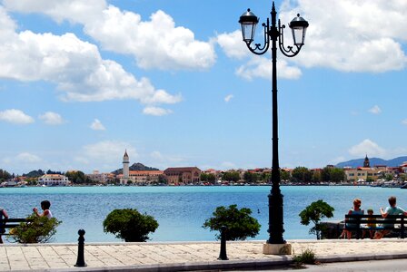 Bench lantern the capital of the