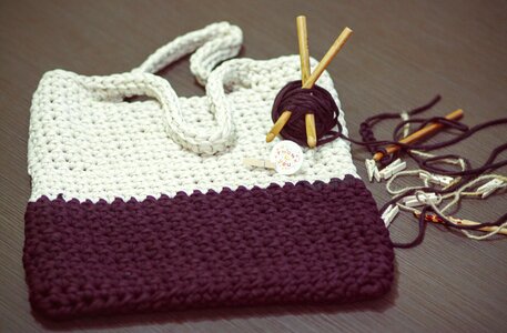 Diy knitting hand made photo