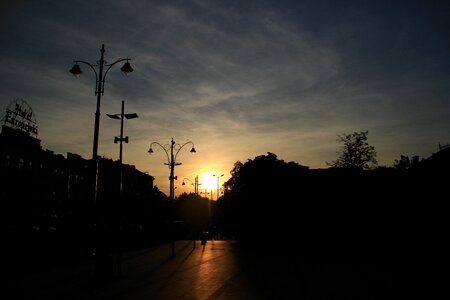 Poland sky the sun