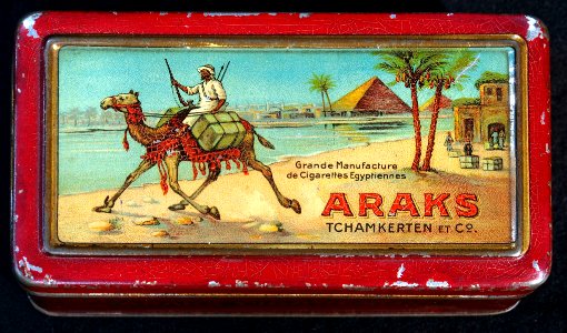 Araks cigarettes tin, pic1
