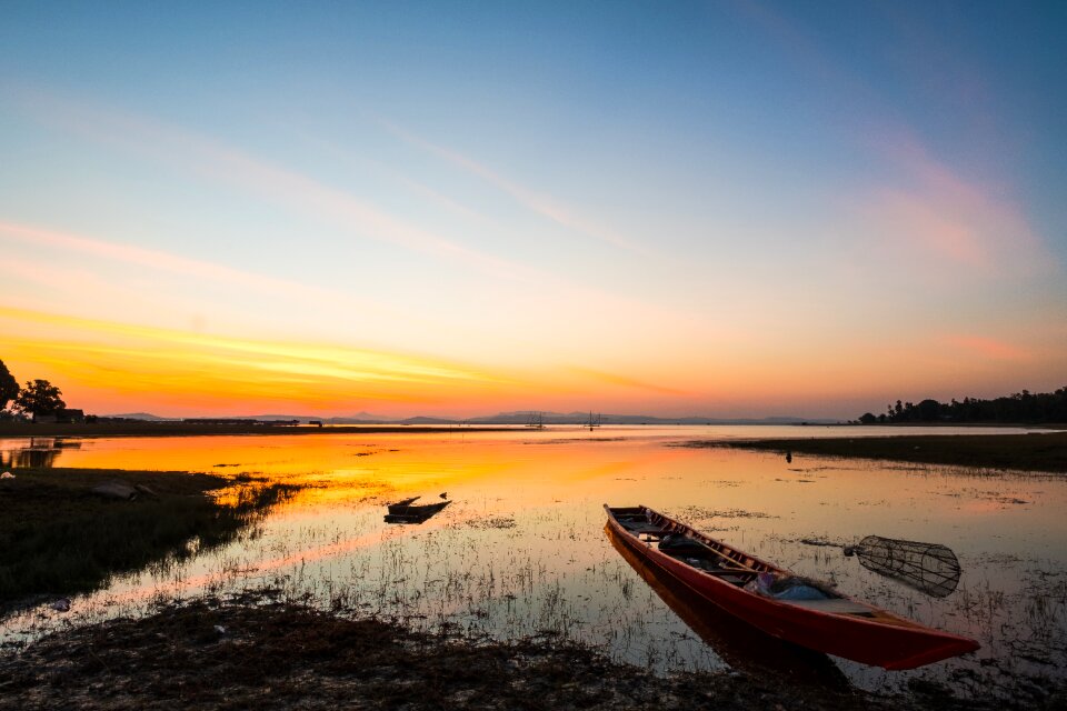 Landscape sunset beautiful sky