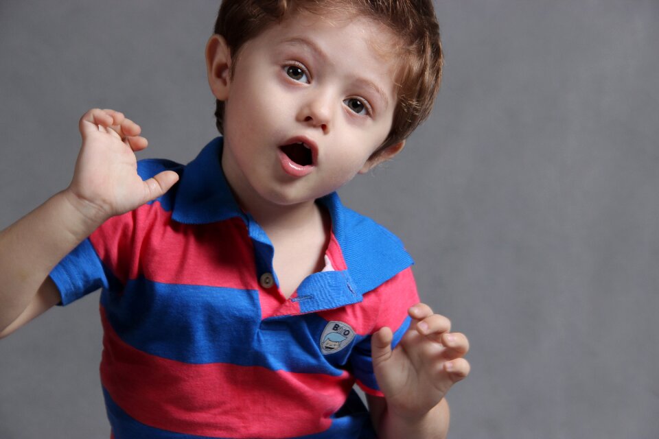 Boy children's day pose