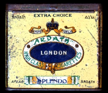 Ardath cigarettes tin, front