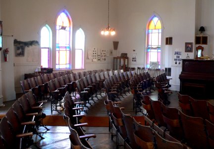 Arcadia, Nebraska Congregational church interior 2