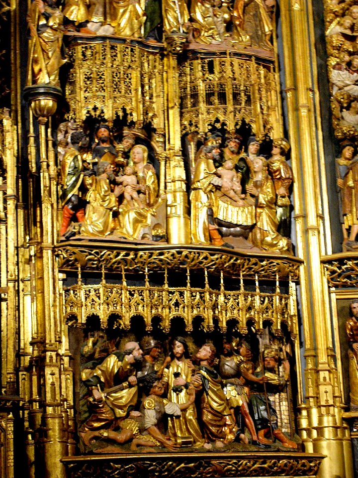Arceniega - Santuario de Nuestra Señora de la Encina, interiores, Retablo Mayor 3