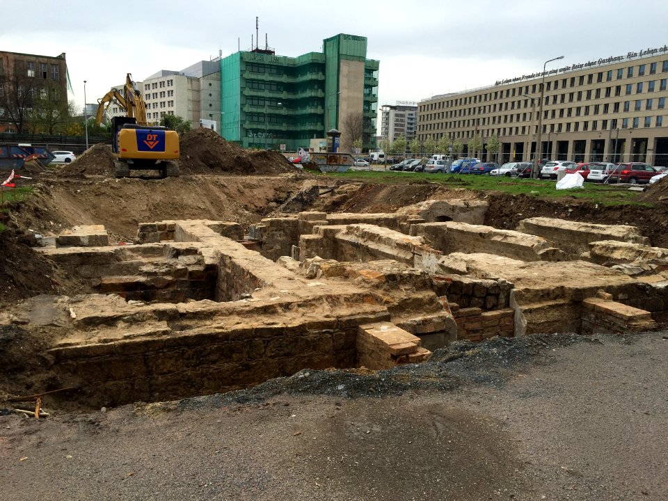 Archäologische Ausgrabungen Postplatz Dresden 3