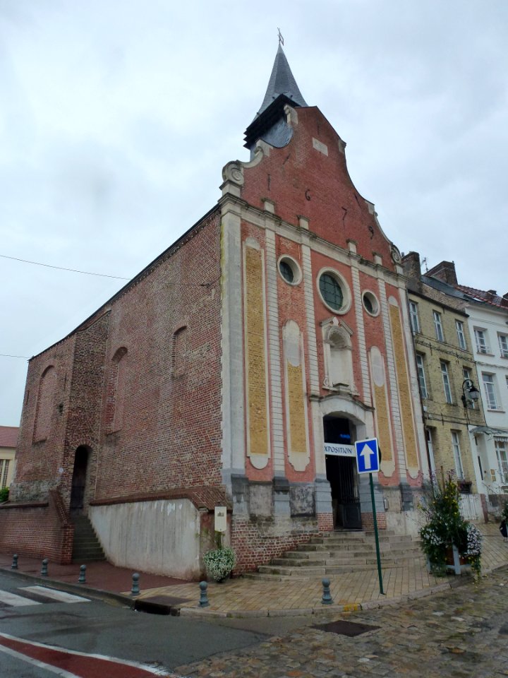 Ardres (Pas-de-Calais, Fr) chapelle des Carmes façade