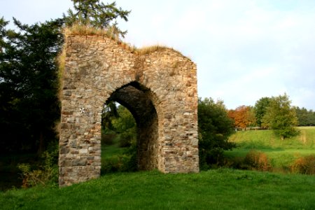 Arch of Burg Steinebach Westerwald Germany