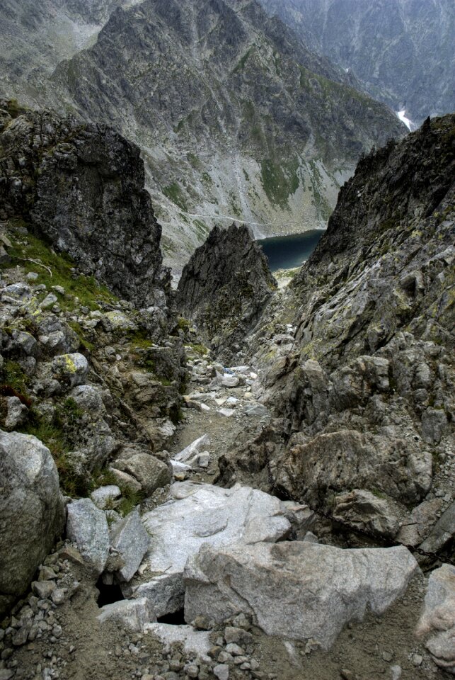 Top view mountains nature