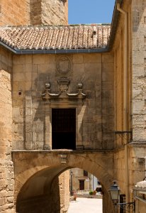 Arch, Iglesia de la Encarnacion, Alhama de Granada, Andalusia, Spain