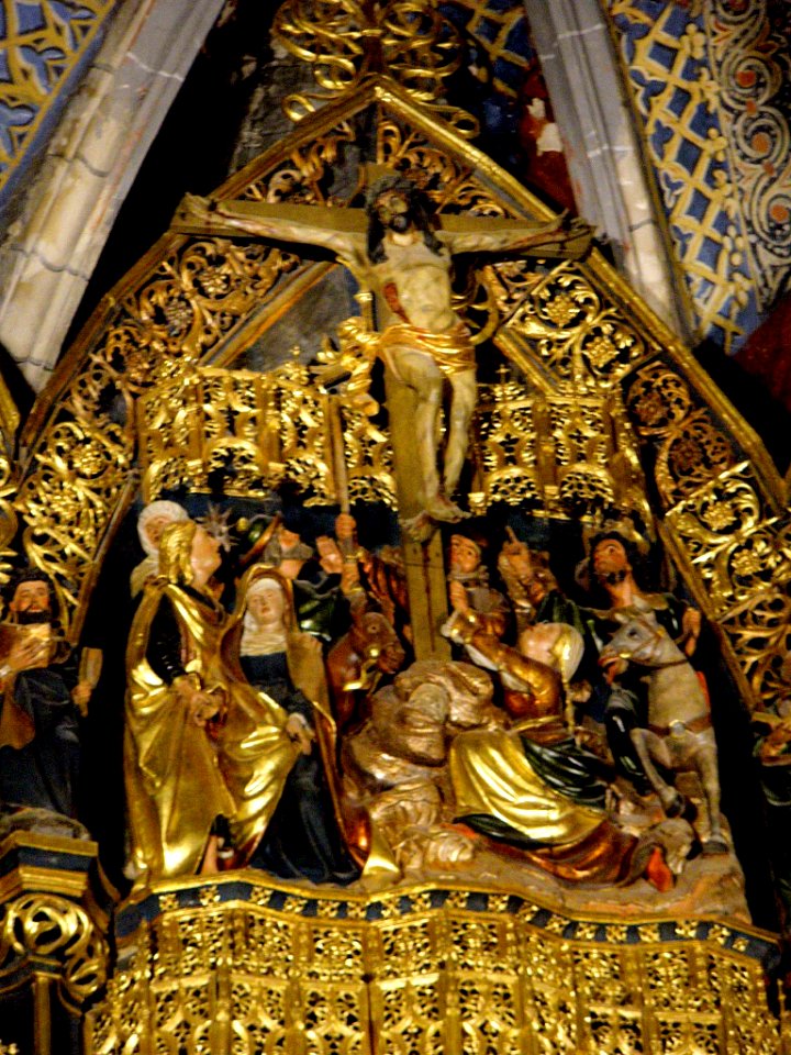 Arceniega - Santuario de Nuestra Señora de la Encina, interiores, Retablo Mayor 6