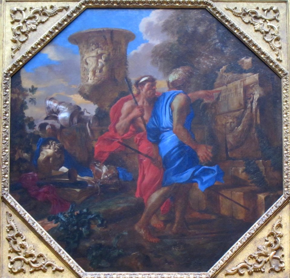 Arcadian Shepherds by Giovanni Benedetto Castiglione, Getty Center