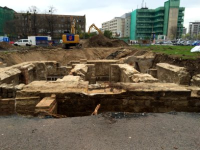 Archäologische Ausgrabungen Postplatz Dresden 2