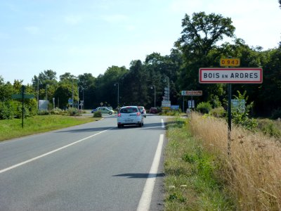 Ardres (Pas-de-Calais) city limit sign Bois-en-Ardres