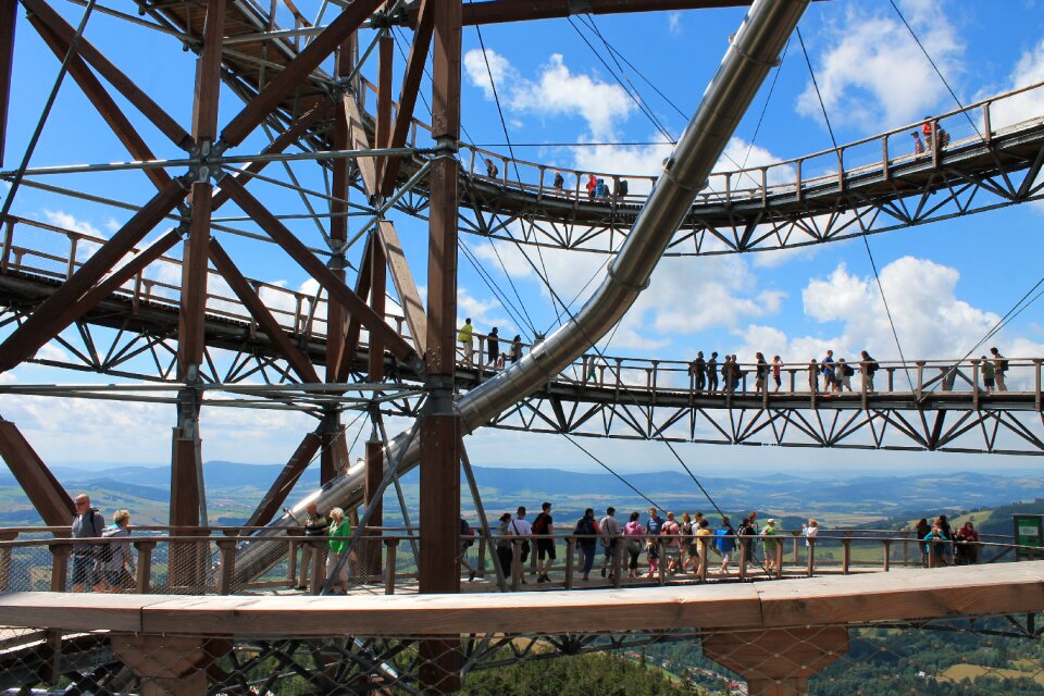 Sky walk the valley of lower moravia sněžník massif