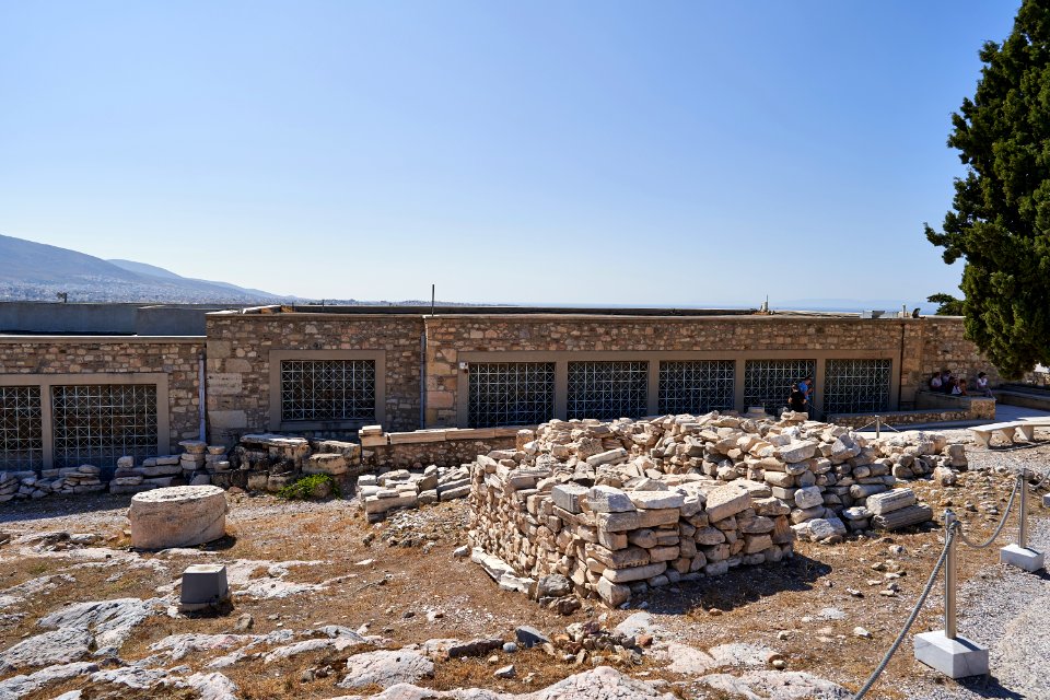 Archaeological findings next to the old Acropolis Museum on the Acropolis, 25 September 2020