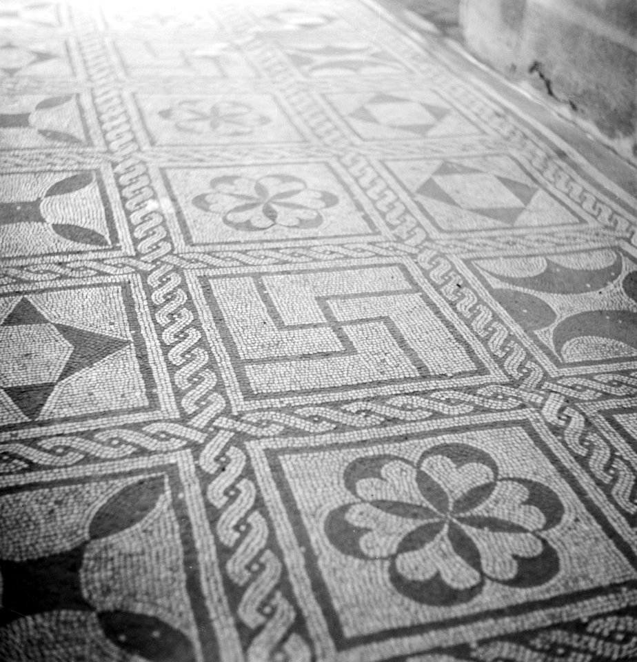 Archeologie, opgravingen, ruïnes, mozaïeken, Herculaneum, Italië, Bestanddeelnr 255-8854