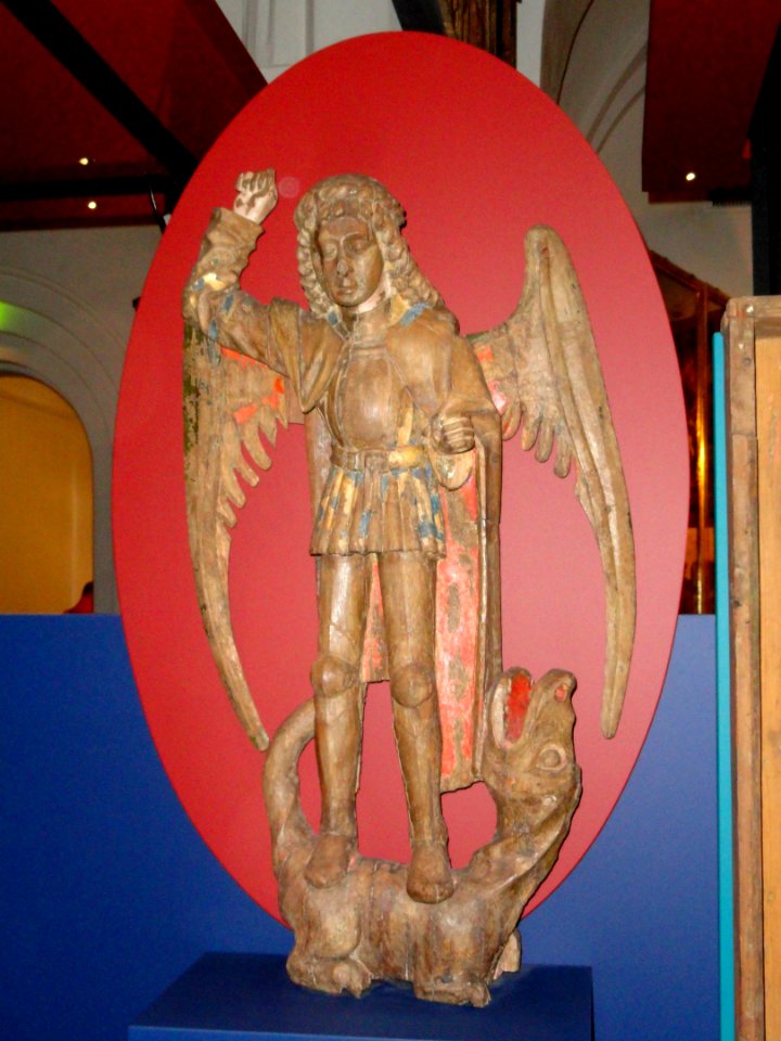Archangel Michael, Somero Church, early 16th century - National Museum of Finland - DSC04212