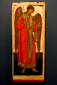 Archangel Michael, Novgorod School, 1500s, egg tempera on limewood - Jordan Schnitzer Museum of Art, University of Oregon - Eugene, Oregon - DSC09269