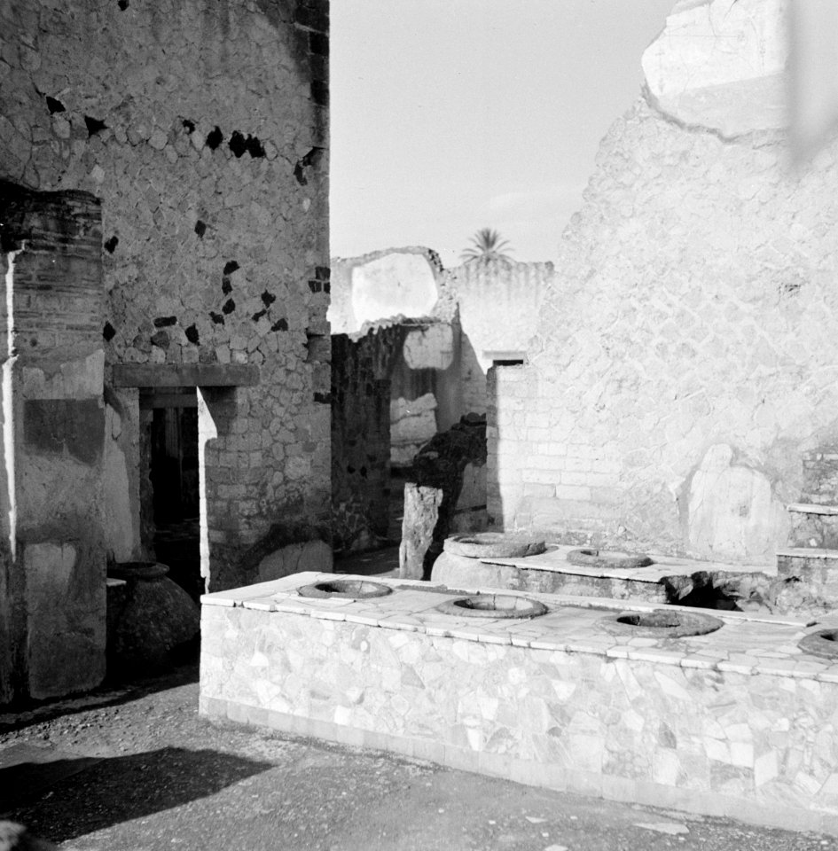 Archeologie, opgravingen, ruïnes, Herculaneum, Italië, Bestanddeelnr 255-8859