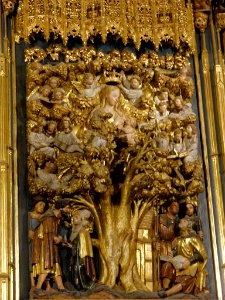 Arceniega - Santuario de Nuestra Señora de la Encina, interiores, Retablo Mayor 8
