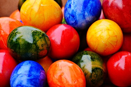 Happy easter egg colored