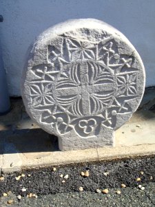 Arbonne (Pyr-Atl., Fr) relocated basque stele 4
