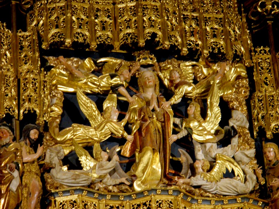 Arceniega - Santuario de Nuestra Señora de la Encina, interiores, Retablo Mayor 7