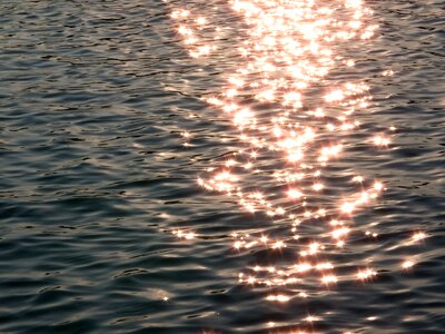 Evening ocean ripple photo