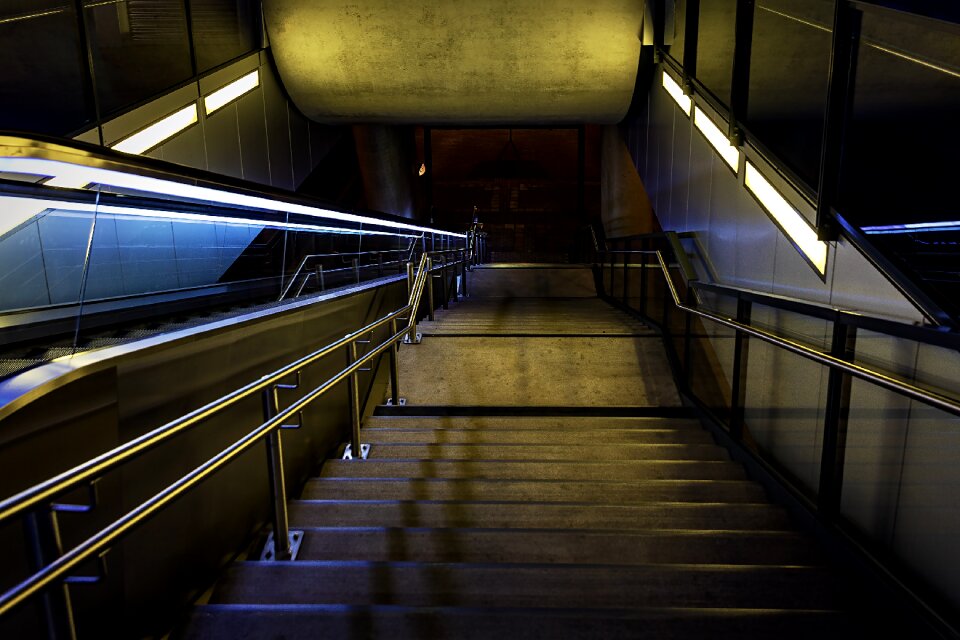 Night platform lights