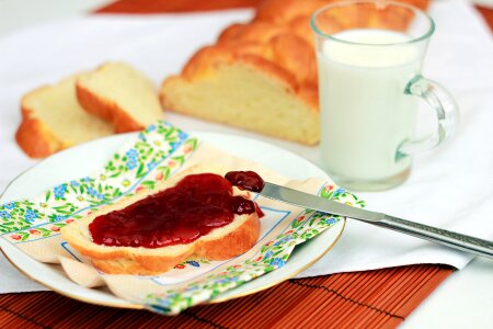 Jam milk food